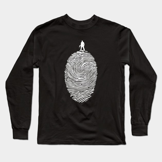 Killer Fingerprint Long Sleeve T-Shirt by valsymot